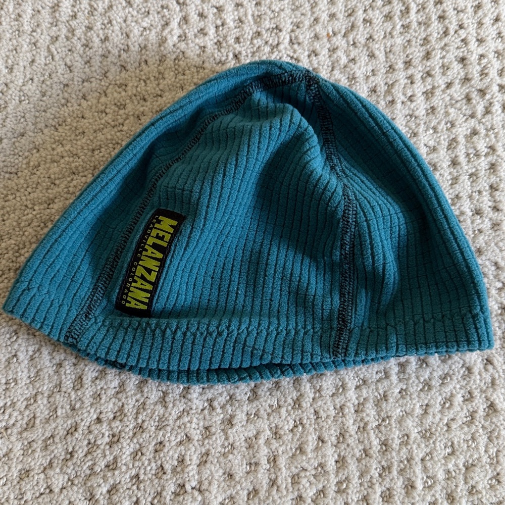 Melanzana Teal Ribbed Beanie